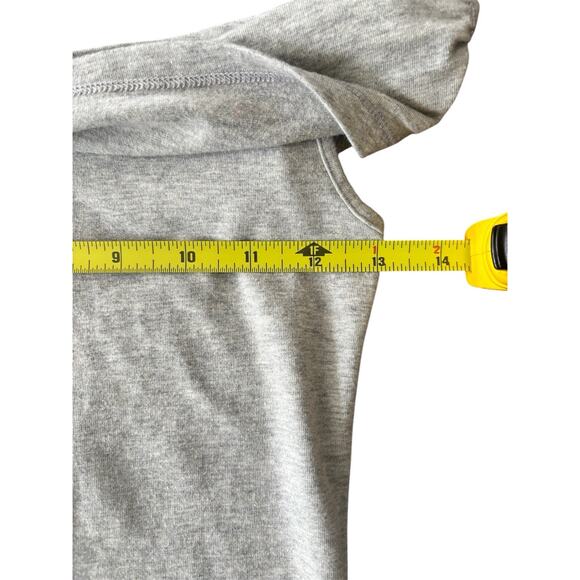 NWT Vintage 90s Y2K Abercrombie Off Shoulder Grey Coquette Youth Girls Size XL - Picture 4 of 6